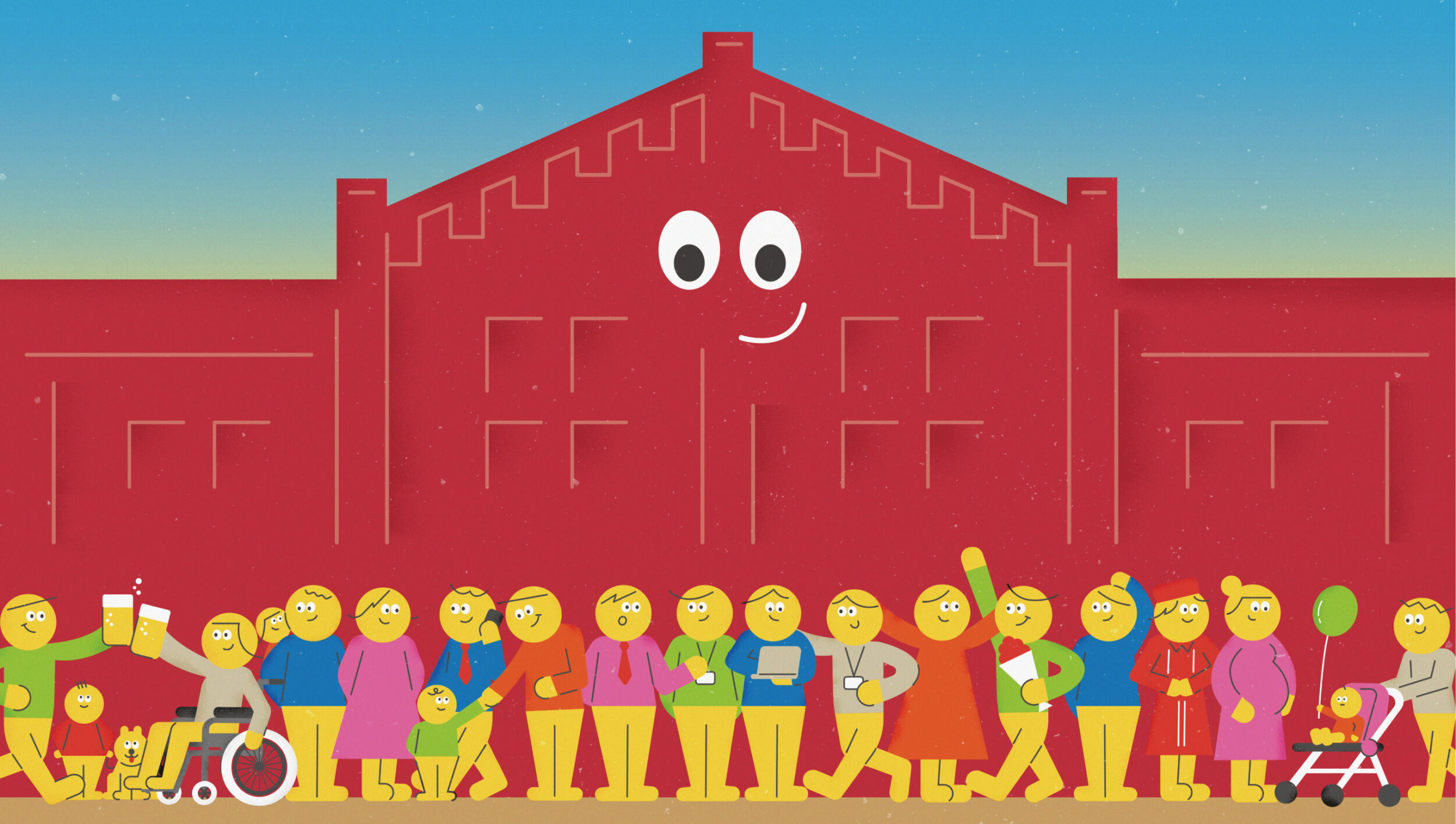 横浜赤レンガ倉庫／サステナブル 新聞広告15段・A3ポスター – RED